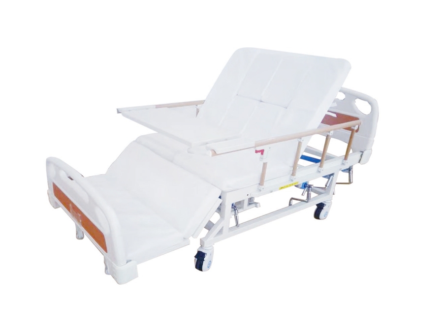 BR-C5 ABS床頭手搖翻身護(hù)理床(四角剎車、四檔護(hù)欄)